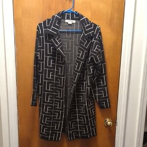 PAIGE Black and White Patterned Blazer